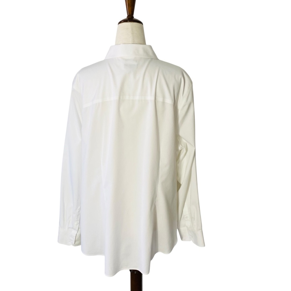 TALBOTS Basic White Button Up Shirt - image 3